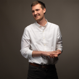 a person in a white shirt