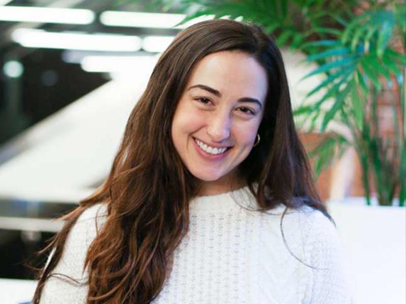 a person smiling at camera